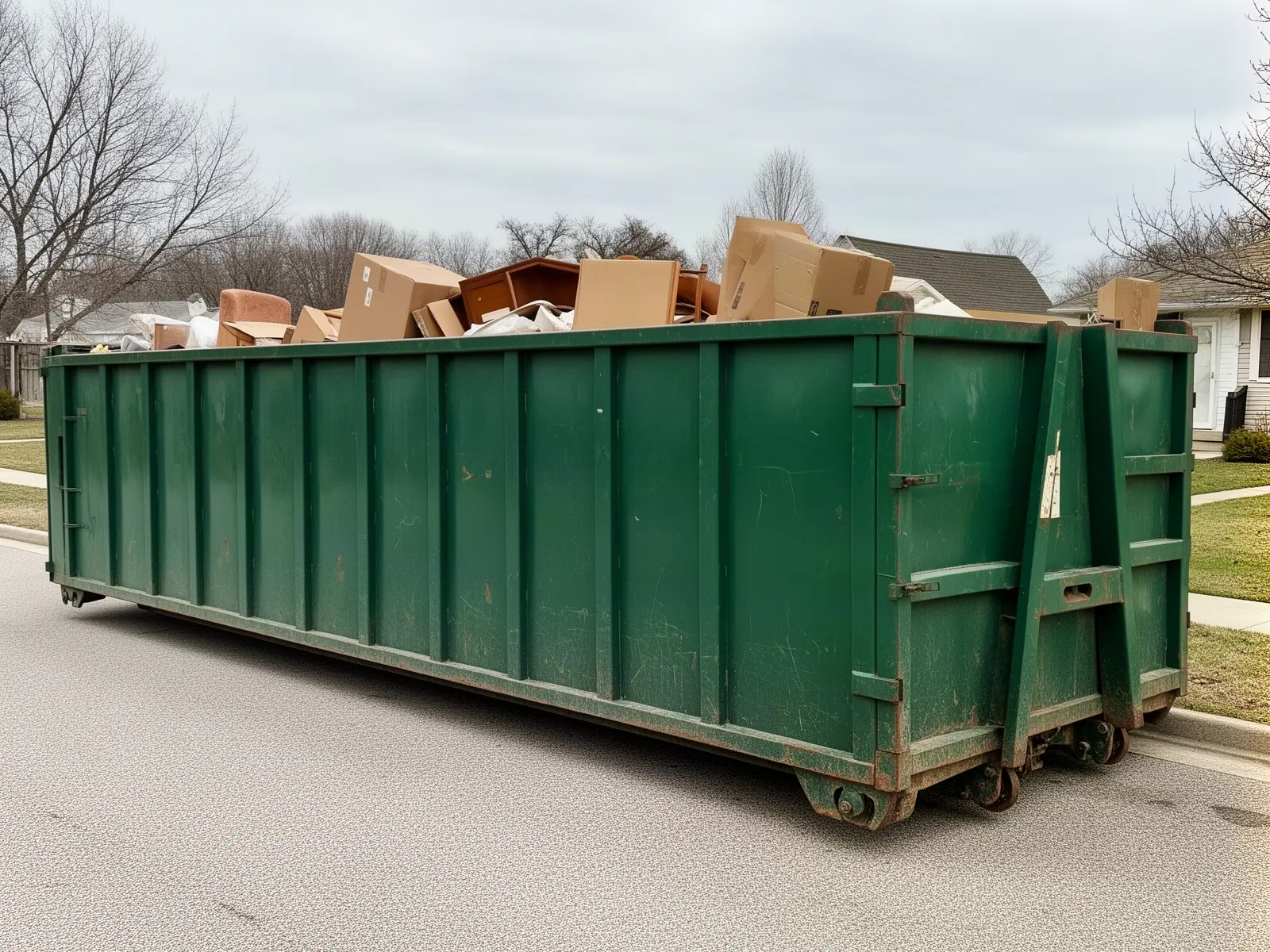 Roll-off dumpster from Alexander & Griggs Dumpster Rental in Allentown, PA